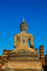 Fototapeta premium Wat Mahathat Temple in the precinct of Sukhothai Historical Park, a UNESCO world heritage site in Thailand