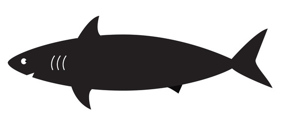 shark sign logo on a white background.