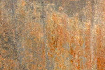 Texture of cement plaster wall with orange paint