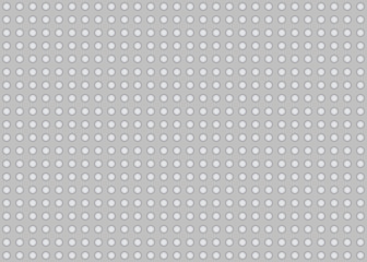 Seamless Pattern of Pop up Circular Design on Silver Color Surface