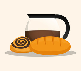 coffee maker products bakery vector illustration eps 10