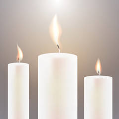 Three Candle Flame.