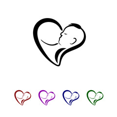breastfeeding love icon