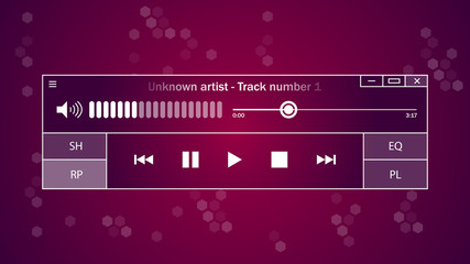 The interface of the music player © EcodoDesign