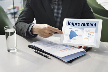 Improvement Summary Business Venture Business - obrazy, fototapety, plakaty