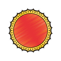 Blank label stamp icon vector illustration graphic design