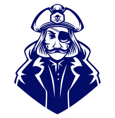 one color pirates half body 