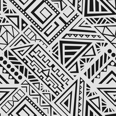 Abstract Vector Seamless Pattern in Ethnic Style