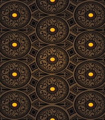 Round ornament with decorative elements