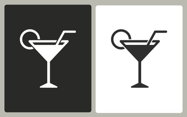 Cocktail - vector icon.