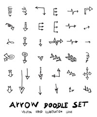 Vector hand drawn arrows set eps10