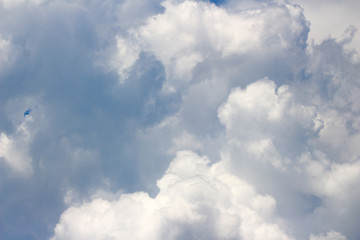 blue sky with cloud closeup