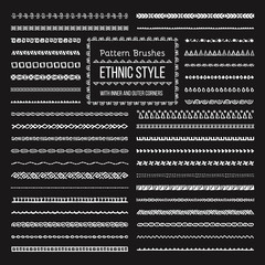 Ethnic Style Pattern Brushes Set