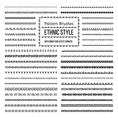 Ethnic Style Pattern Brushes Set