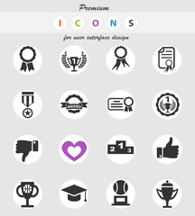award icon set