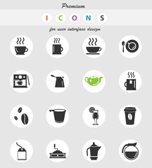 cafe icon set