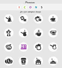 coffee icon set