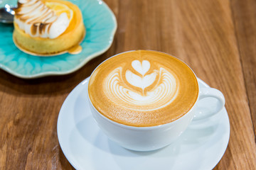 Coffee latte with foam