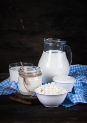 Dairy products selection