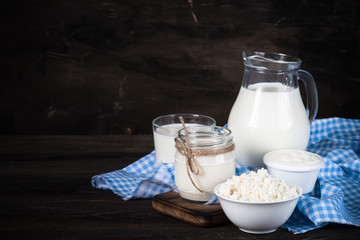 Dairy products selection