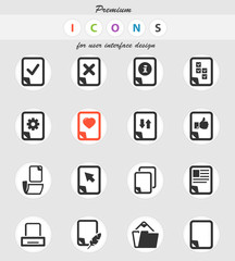 documents icon set