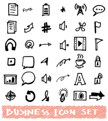 Business doodles sketch eps10 vector