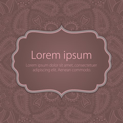 Wedding invitation and announcement card with floral background artwork. Elegant ornate floral background. Floral background and elegant flower elements. Design template.