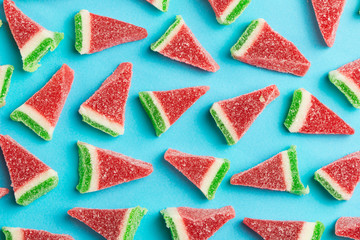 Watermelon gummy candy