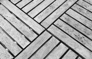 Texture and pattern Wooden table, A complex pattern, weaving, black and white