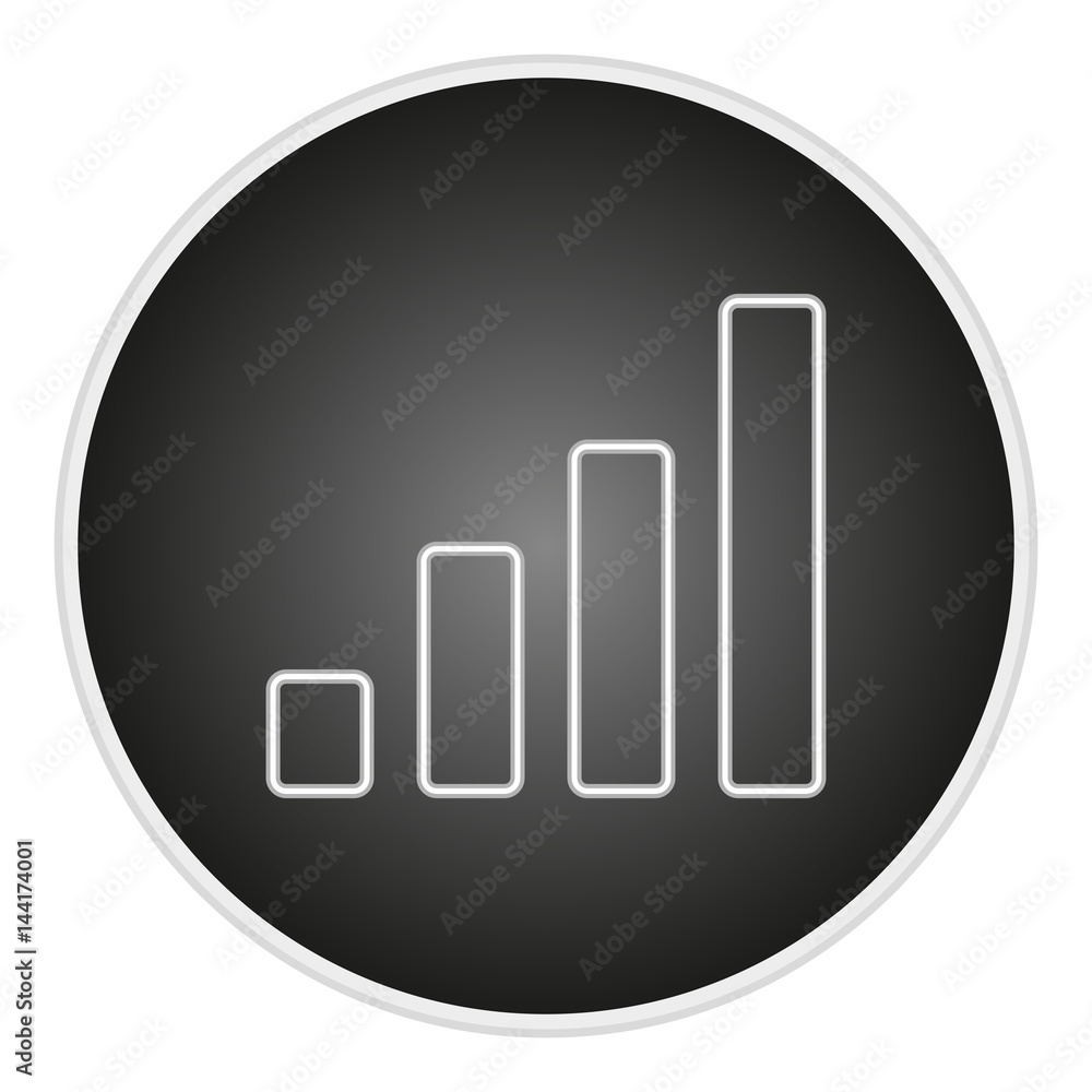 Poster vector image button with a sign signal