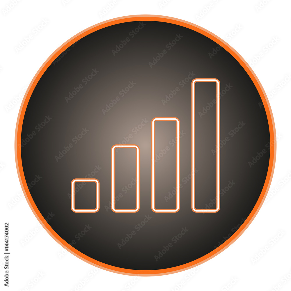 Poster vector image button with a sign signal