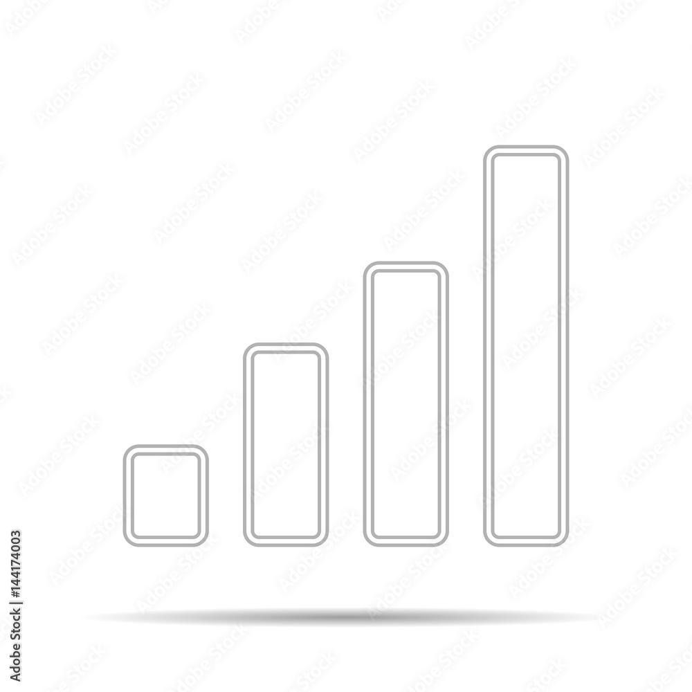 Poster vector image button with a sign signal
