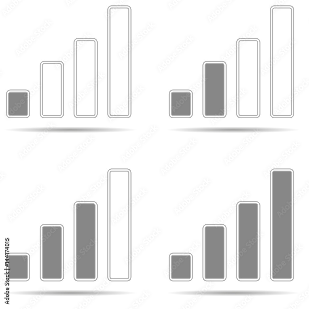 Poster vector image button with a sign signal