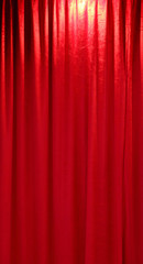 Red curtain fabric background texture