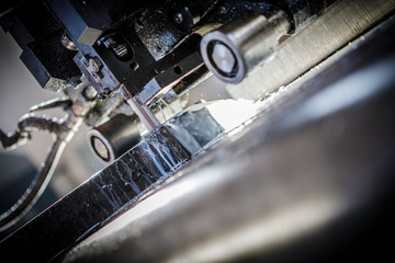 Industrial aluminium and titanium cutting machine.