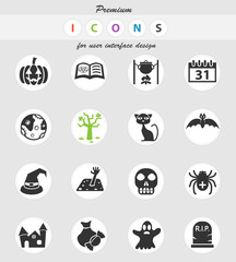 halloween icon set