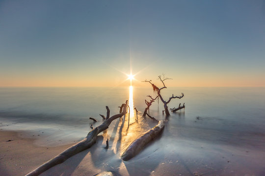 Sonnenuntergang am meer