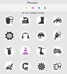 industrial icon set