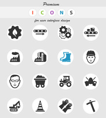 industrial icon set