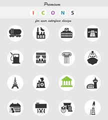 infrastructure icon set