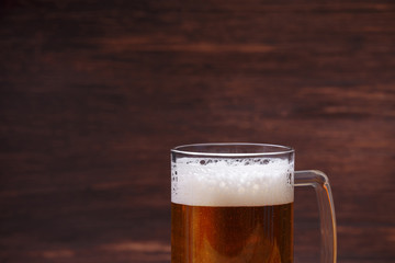 Glass of beer. Mug or pint of ale. Alcohol drink.