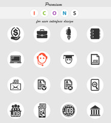 job icon set