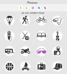 lifestyle icon set