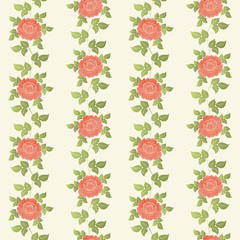 Vector flower seamless pattern background. Elegant texture for backgrounds. Classical luxury old fashioned floral ornament, seamless texture for wallpapers, textile, wrapping.