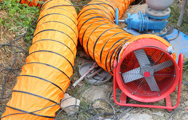 Ventilation pipe and fan