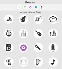 music icon set