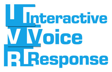 IVR - Interactive Voice Response Blue Abstract Stripes 