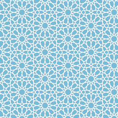 Vector abstract geometric islamic background. Based on ethnic muslim ornaments. Intertwined paper stripes. Elegant background for cards, invitations etc.