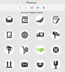 post service icon set