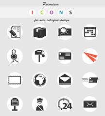 post service icon set